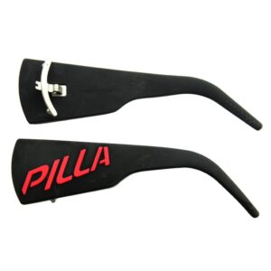 Outlaw X6 XW Temples - Black Red Blinder
